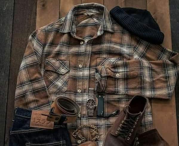 پیراهن مردانه پاییزی ضخیم با بافت نرم